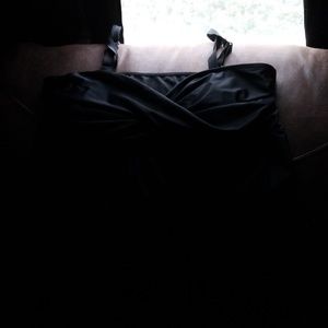 Black bathing suit top